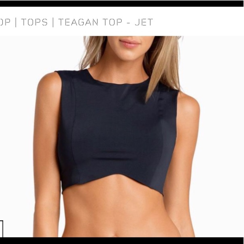 Boys n arrows crop swim top